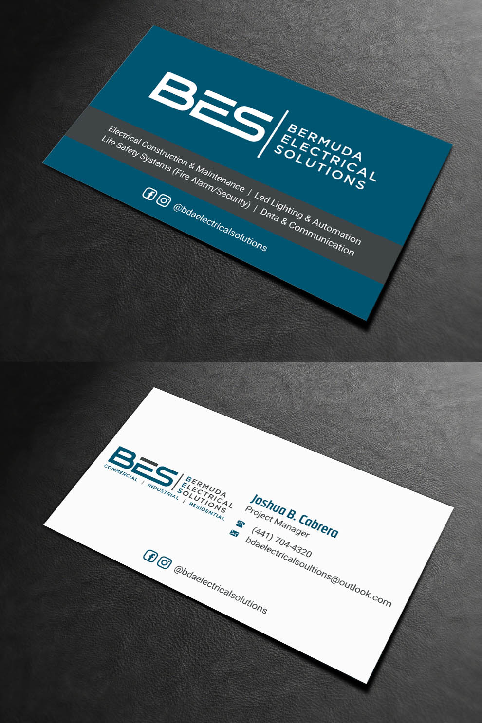 Business Card Design by INDIAN_Ashok for Bermuda Electrical Solutions  | Design #23727107