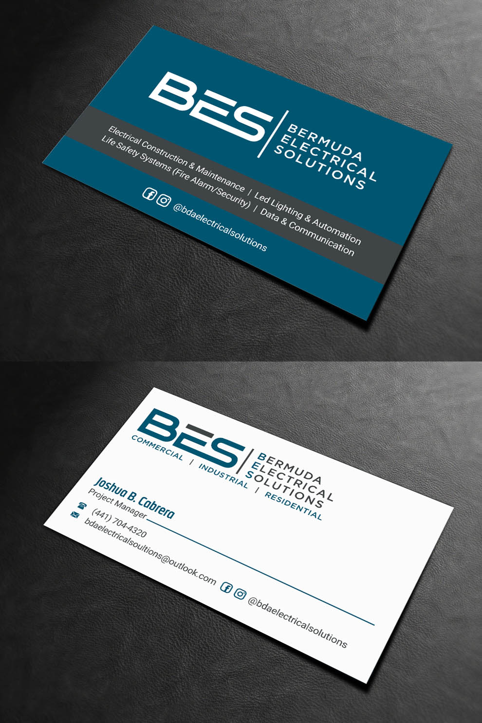 Business Card Design by INDIAN_Ashok for Bermuda Electrical Solutions  | Design #23727108