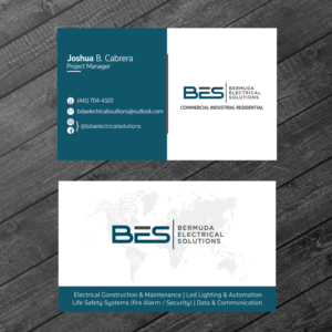Business Card Design by 4AD for Bermuda Electrical Solutions  | Design: #23727776