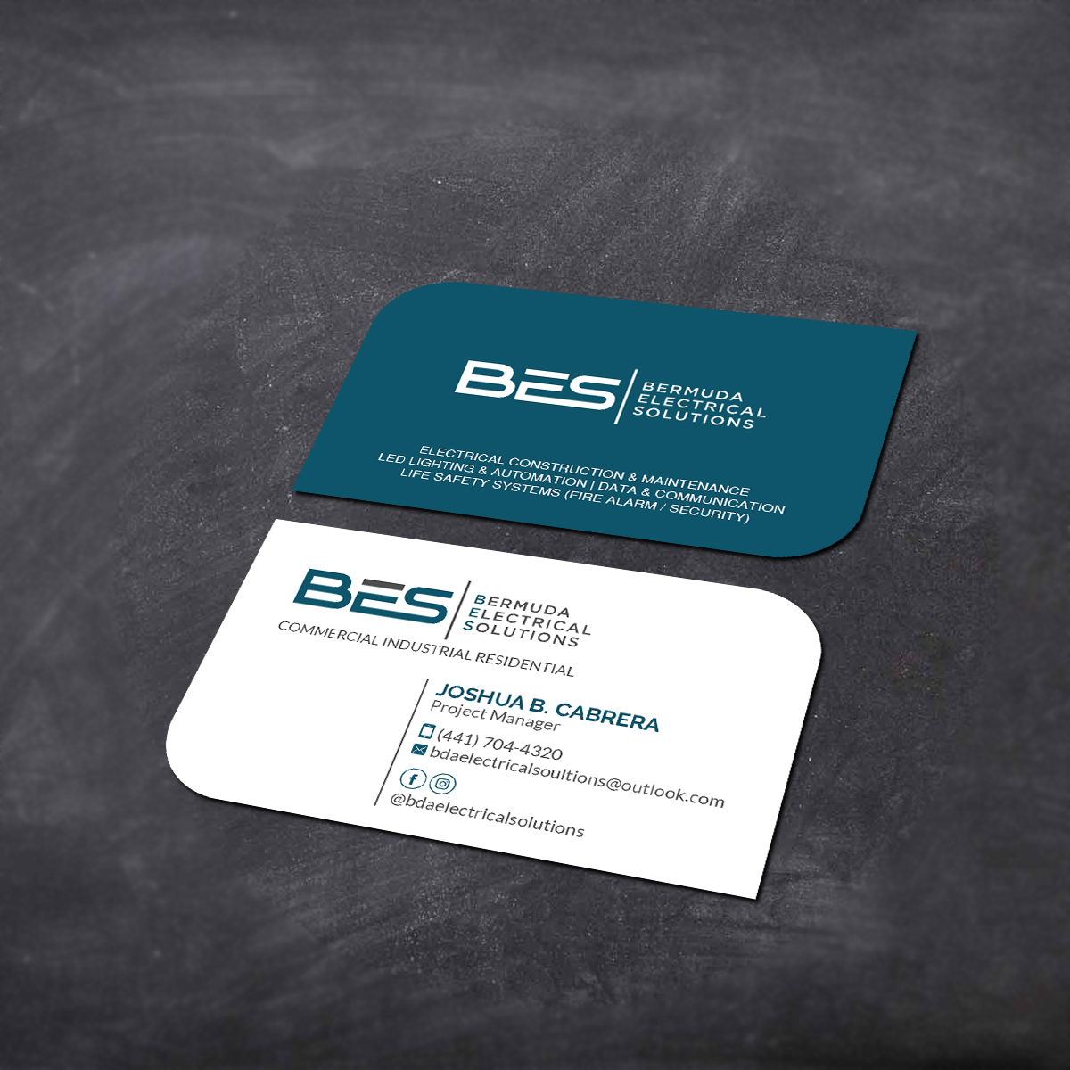 Business Card Design by Creations Box 2015 for Bermuda Electrical Solutions  | Design #23732816