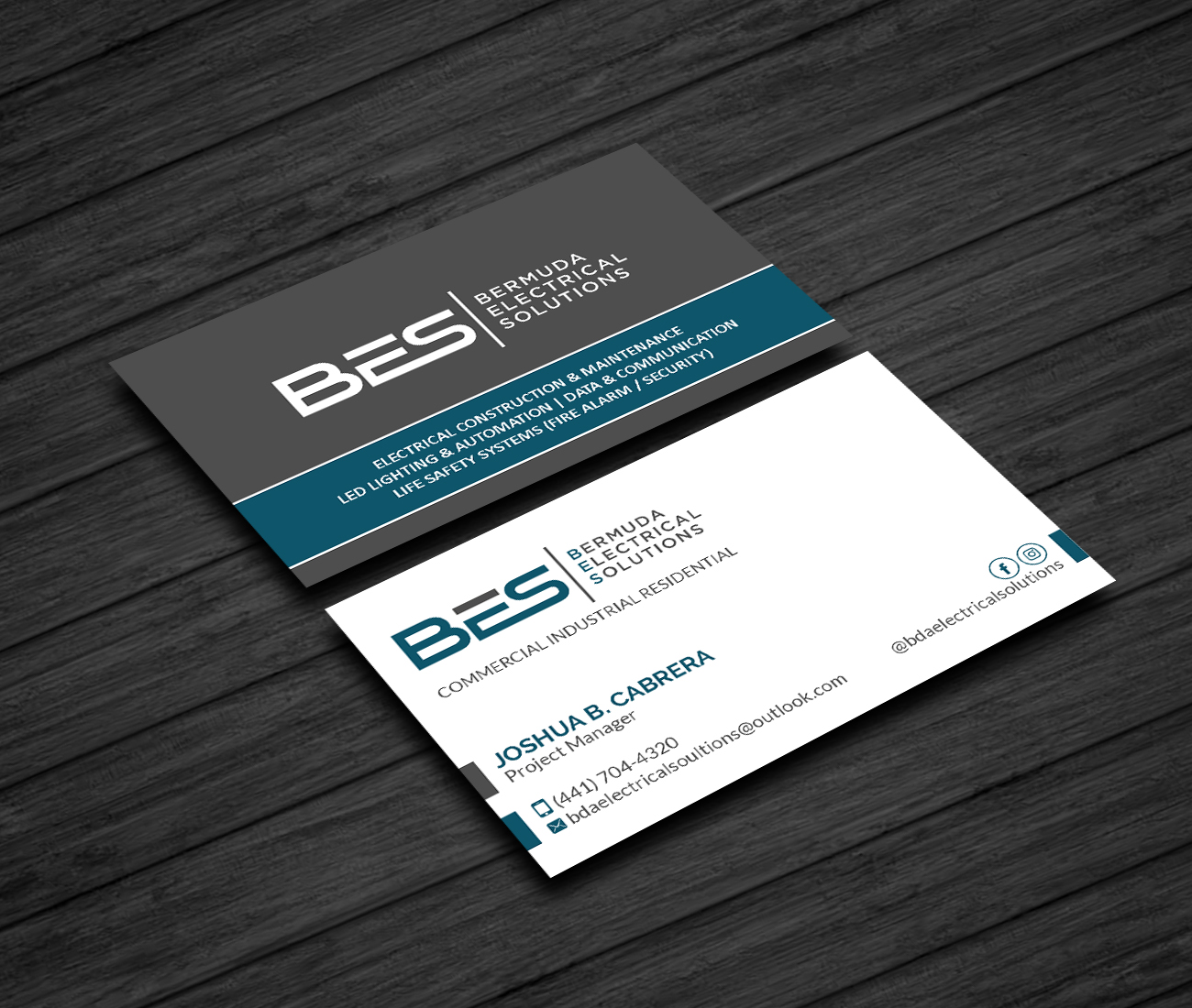 Business Card Design by Creations Box 2015 for Bermuda Electrical Solutions  | Design #23736123