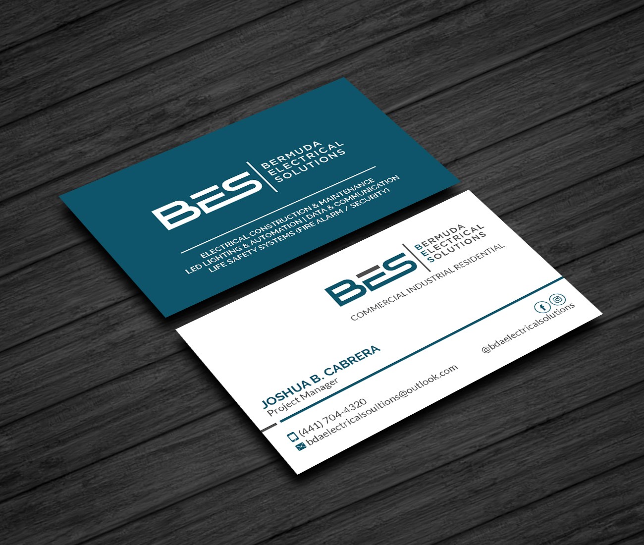 Business Card Design by Creations Box 2015 for Bermuda Electrical Solutions  | Design #23736126