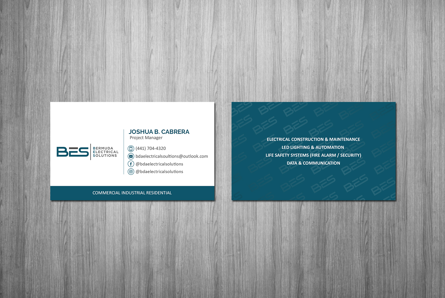 Visitenkarten-Design von Creations Box 2015 für Bermuda Electrical Solutions  | Design #23736130