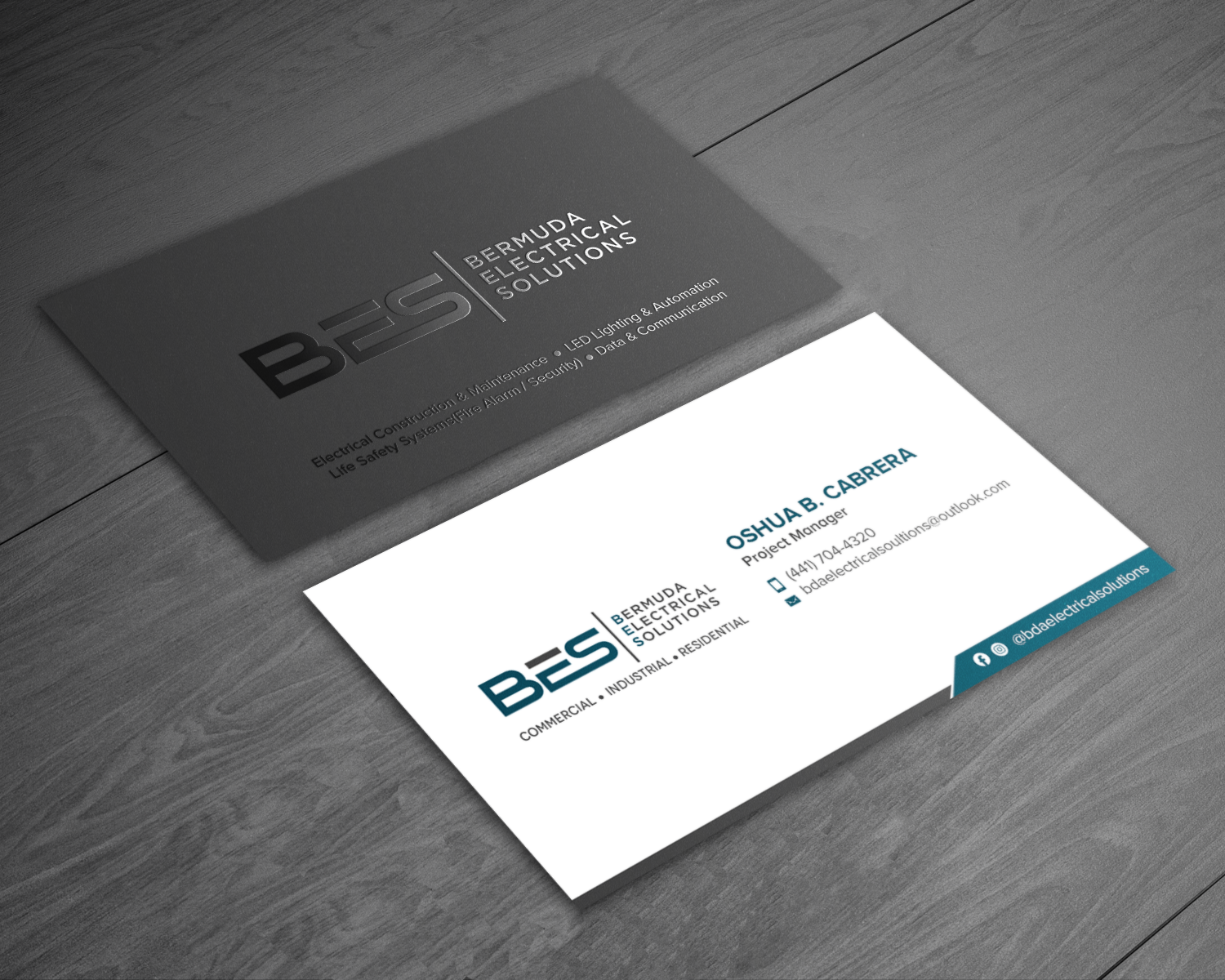 Business Card Design by chandrayaan.creative for Bermuda Electrical Solutions  | Design #23735456