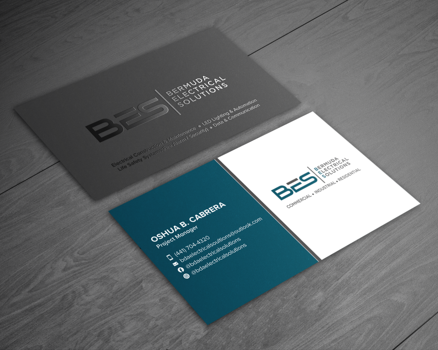 Business Card Design by chandrayaan.creative for Bermuda Electrical Solutions  | Design #23735458