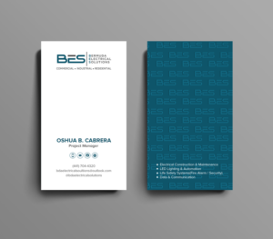 Business Card Design by chandrayaan.creative for Bermuda Electrical Solutions  | Design: #23735460