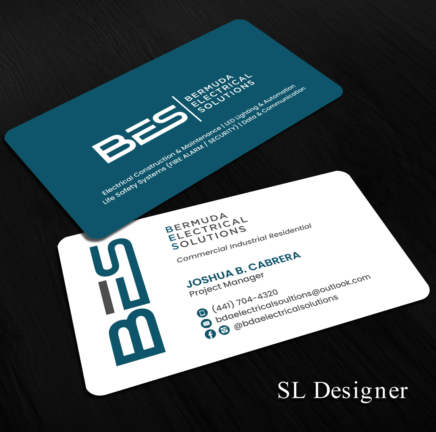 Visitenkarten-Design von SL Designer für Bermuda Electrical Solutions  | Design #23728354