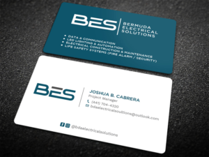Business Card Design by Tripti Ranjan Gain for Bermuda Electrical Solutions  | Design: #23727985