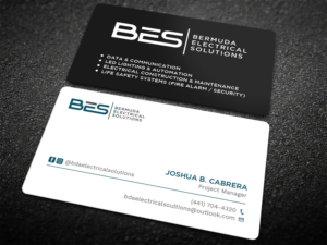 Business Card Design by Tripti Ranjan Gain for Bermuda Electrical Solutions  | Design: #23727993