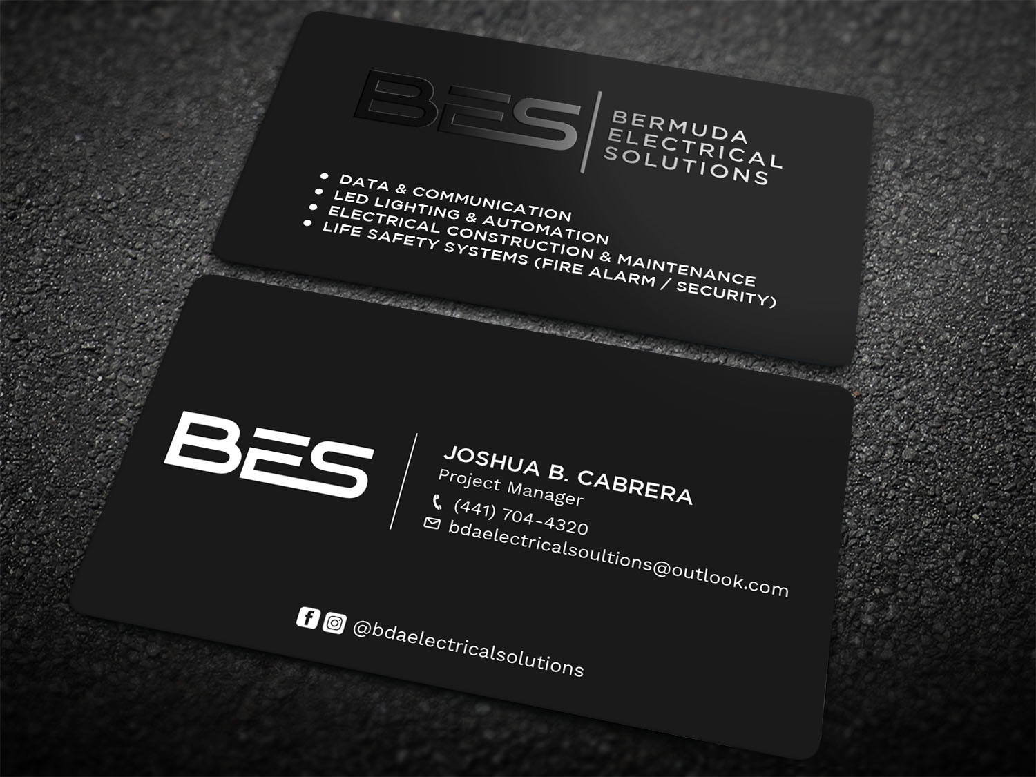 Business Card Design by Tripti Ranjan Gain for Bermuda Electrical Solutions  | Design #23736591
