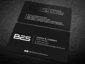 Business Card Design by Tripti Ranjan Gain for Bermuda Electrical Solutions  | Design: #23736591