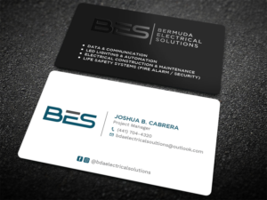 Business Card Design by Tripti Ranjan Gain for Bermuda Electrical Solutions  | Design: #23736595