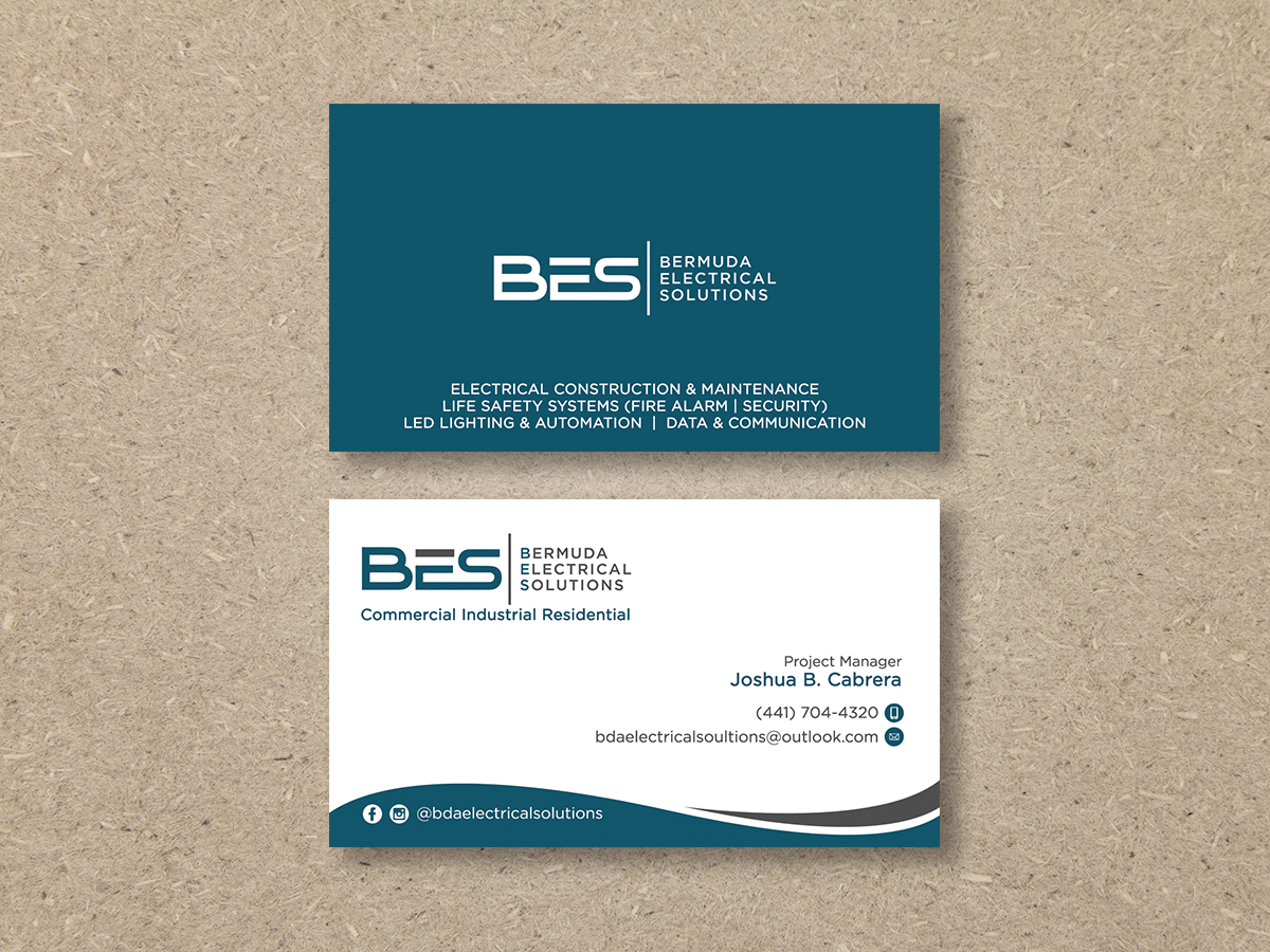 Business Card Design by Moumita_ for Bermuda Electrical Solutions  | Design #23734163