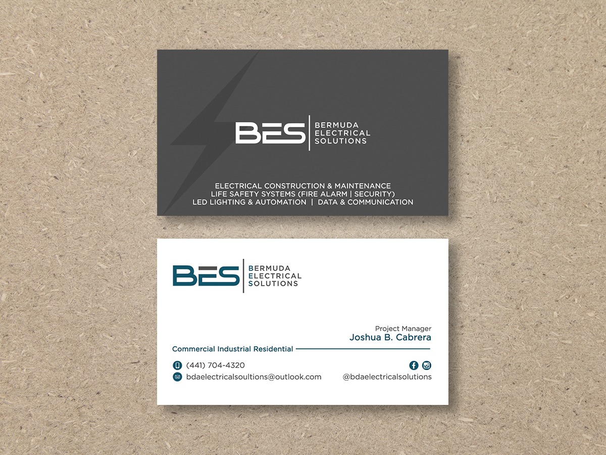 Business Card Design by Moumita_ for Bermuda Electrical Solutions  | Design #23734169