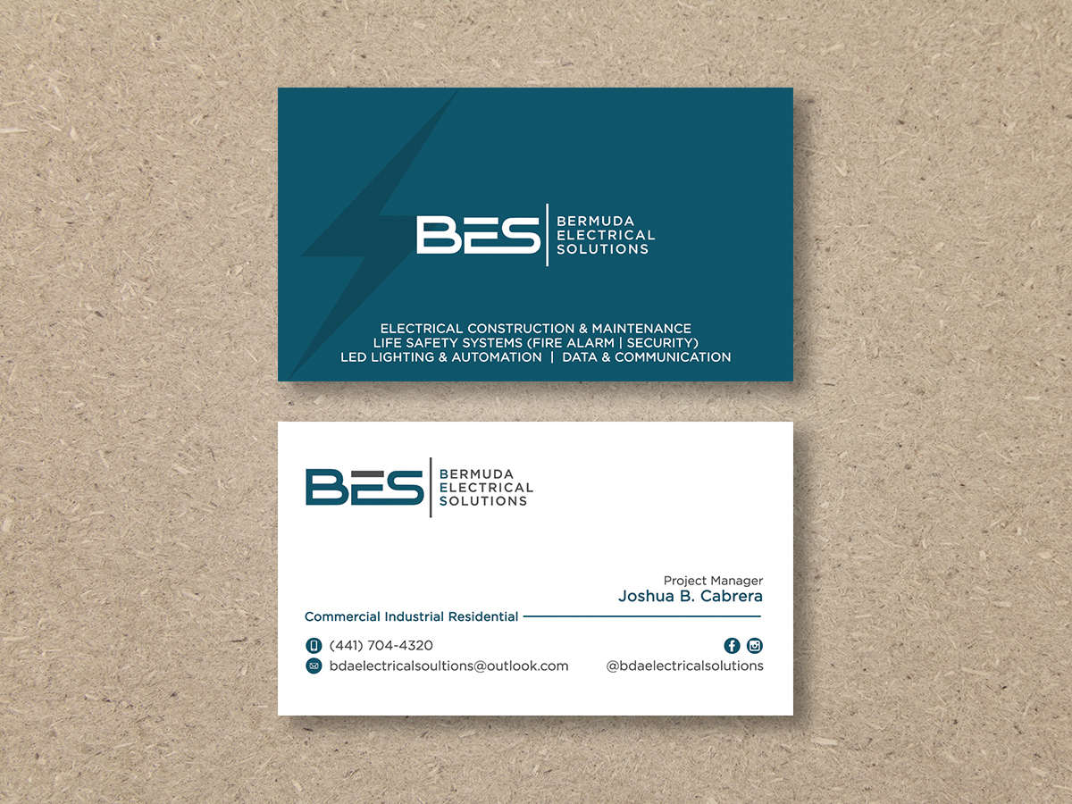 Business Card Design by Moumita_ for Bermuda Electrical Solutions  | Design #23734172