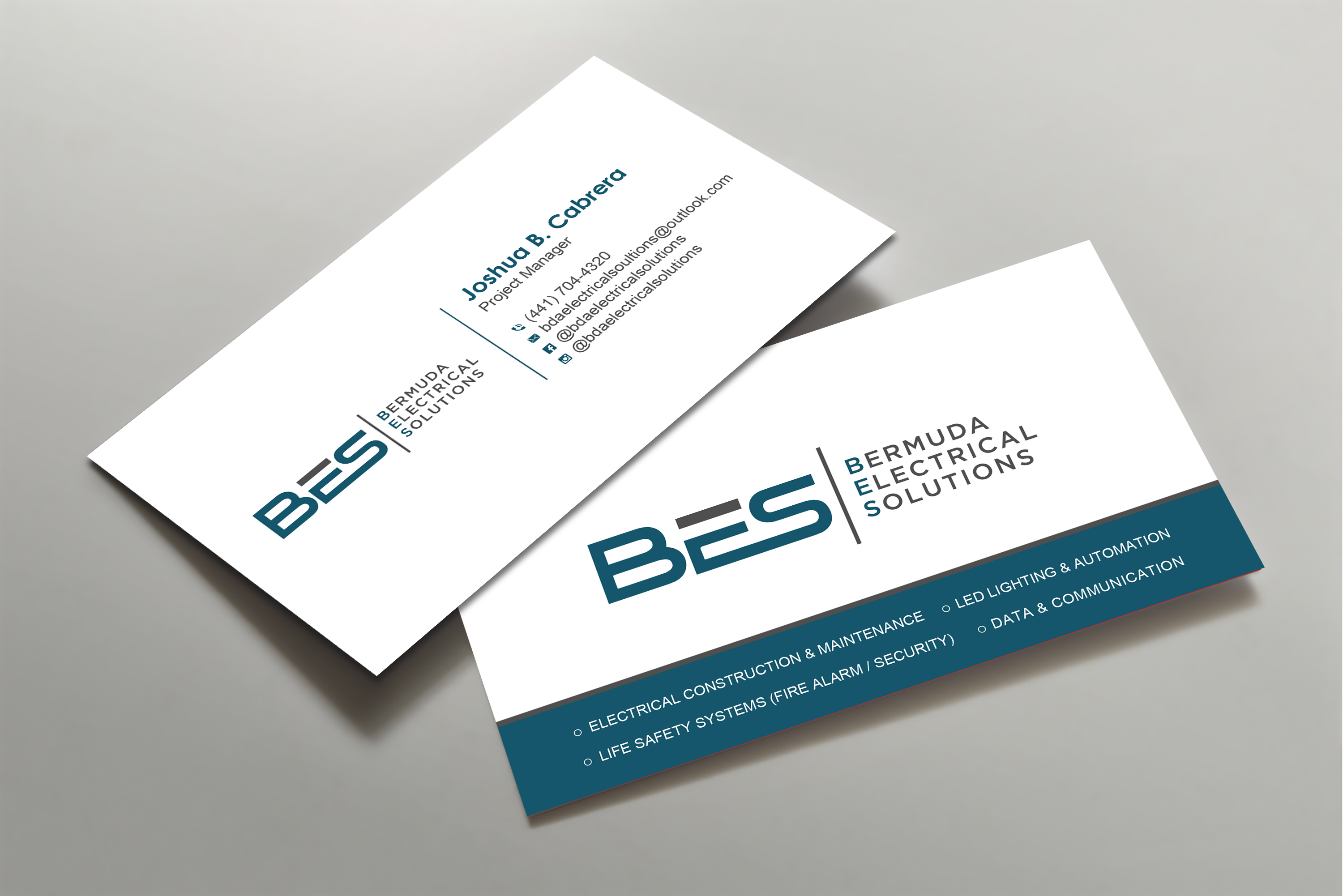 Business Card Design by Uttom 2 for Bermuda Electrical Solutions  | Design #23731902