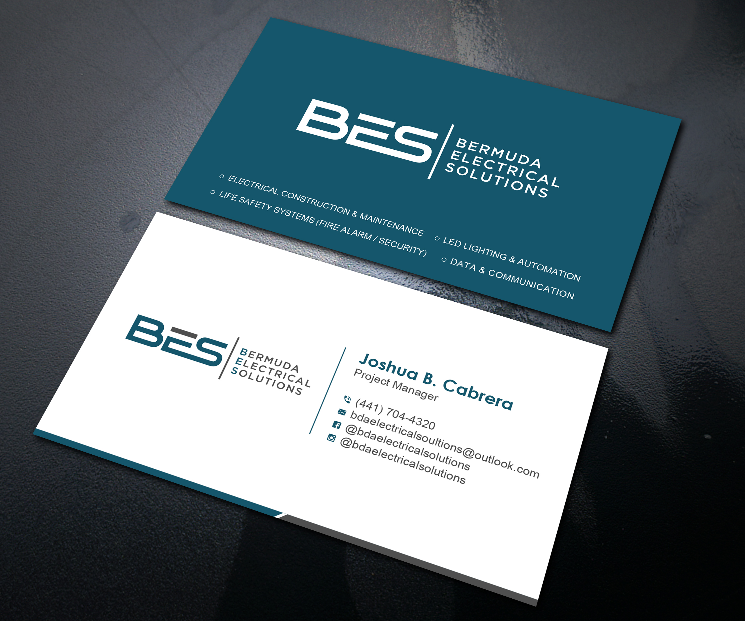 Business Card Design by Uttom 2 for Bermuda Electrical Solutions  | Design #23731909