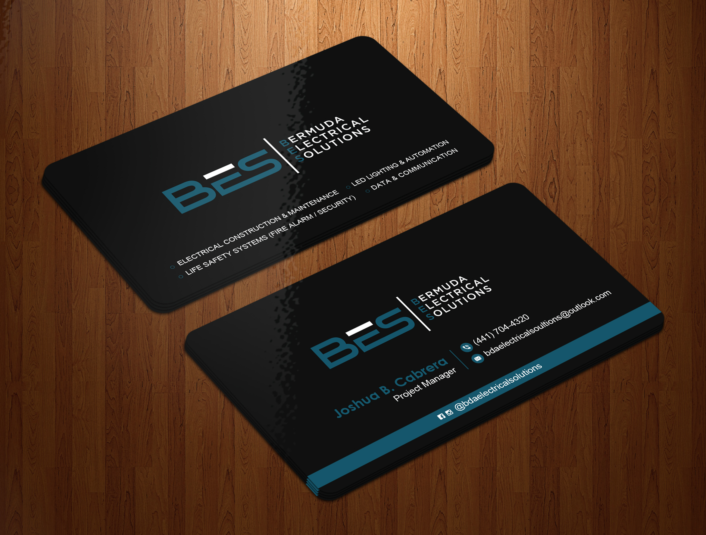 Business Card Design by Uttom 2 for Bermuda Electrical Solutions  | Design #23735041