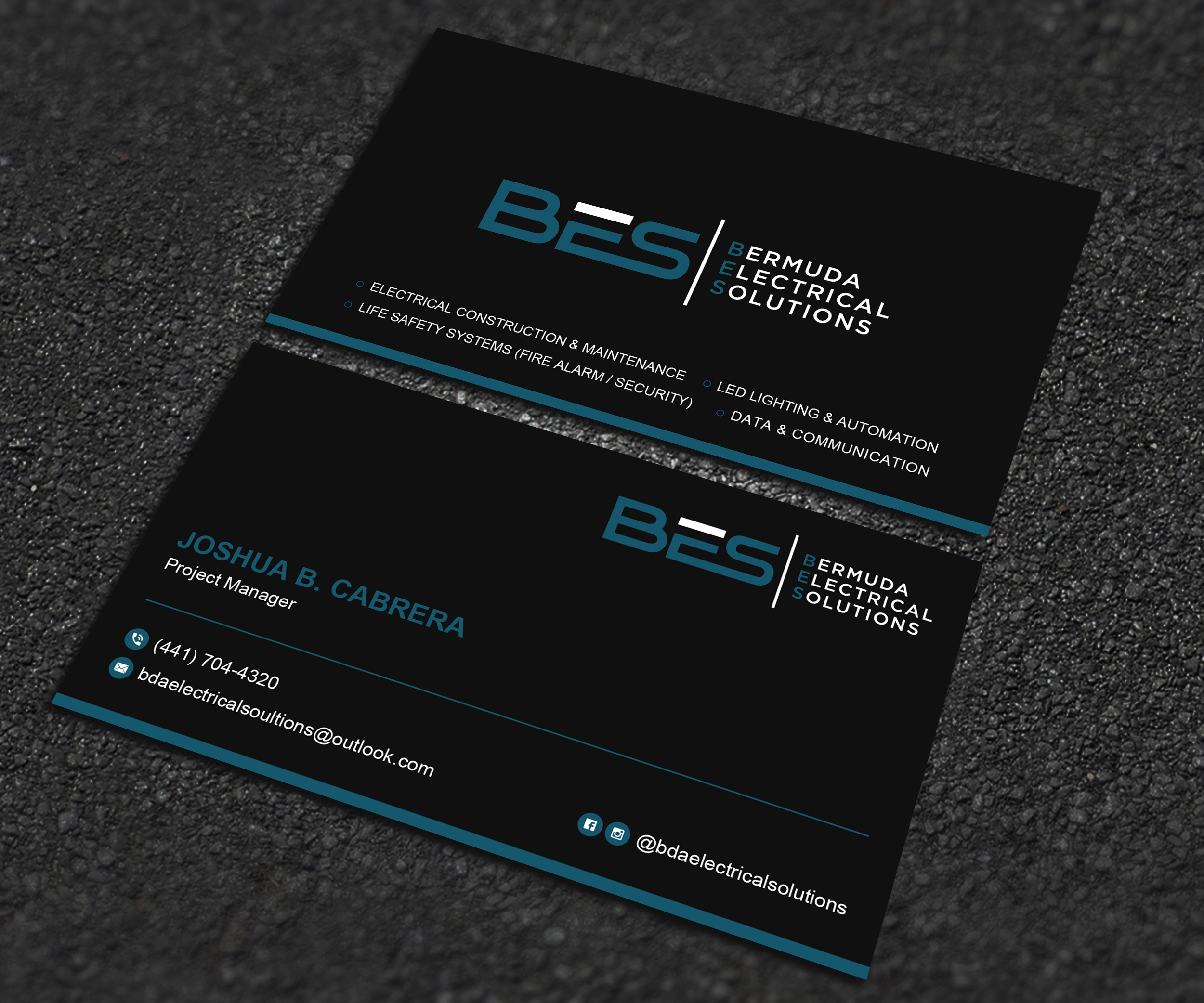 Business Card Design by Uttom 2 for Bermuda Electrical Solutions  | Design #23735046