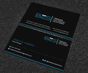 Business Card Design by Uttom 2 for Bermuda Electrical Solutions  | Design: #23735046