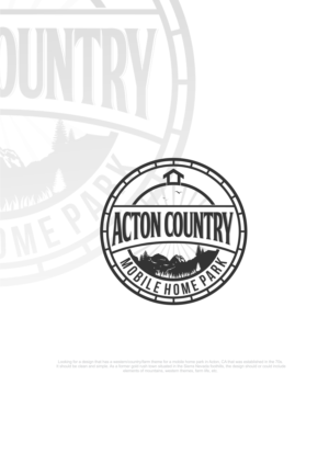 Acton Country Mobile Home Park | Logo Design by alok bhopatkar