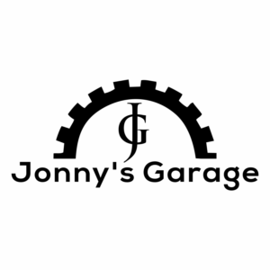 Jonny's Garage, maybe JG initials as center piece, but retain the name Jonny's Garage | Logo Design by shelot