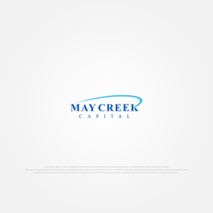 May Creek Capital.  May Creek (two words).  Logo should have larger font for "May Creek" and smaller for "Capital". | Logo Design by Vndesign2018