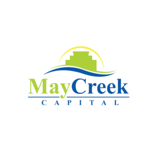 May Creek Capital.  May Creek (two words).  Logo should have larger font for "May Creek" and smaller for "Capital". | Logo Design by geni