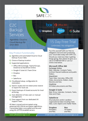 Flyer-Design von Titan Solbiz für Safe Data Storage Ltd | Design: #23746752