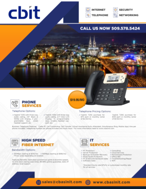 IT Services, Internet & Telephone Brochure | Diseño de Brochure por Deepak_9_Malhotra