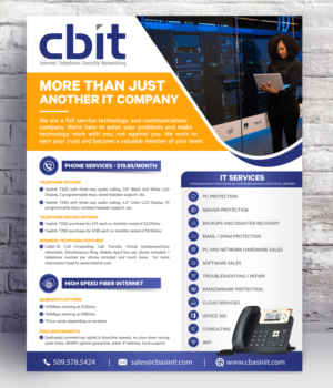 IT Services, Internet & Telephone Brochure | Diseño de Brochure por SAI DESIGNS
