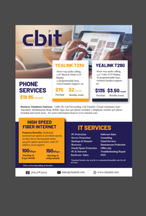 IT Services, Internet & Telephone Brochure | Diseño de Brochure por AnneWanjiku