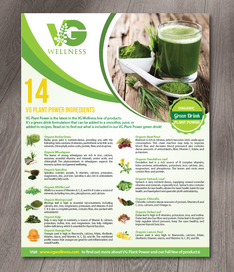 Flyer Design by alex989 for VG Wellness LLC | Design #23764048
