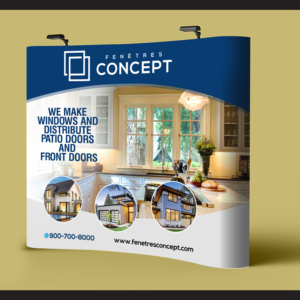 Window Manufacturer : Pop-up wall display  | Trade Show Booth Design by Designers Hub