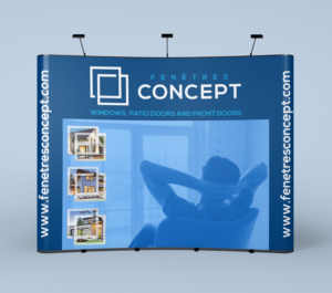 Window Manufacturer : Pop-up wall display  | Trade Show Booth Design by Maestroto