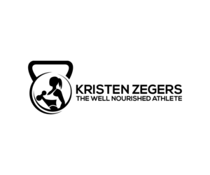 Kristen zegers or KZ for initials within a logo, will use the Kristen Zegers the well nourished athlete across the top of my website | Logo Design by akterkhadijars