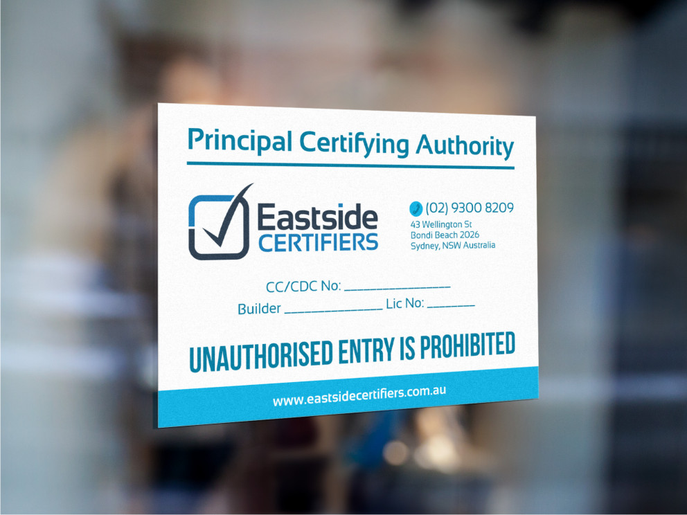 Signage Design by Atvento Graphics for Eastside Certifiers | Design #23734601
