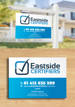 Design de Panneau par ecorokerz pour Eastside Certifiers | Design : #23735087