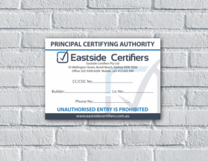 Design de Panneau par Maestroto pour Eastside Certifiers | Design #23734780