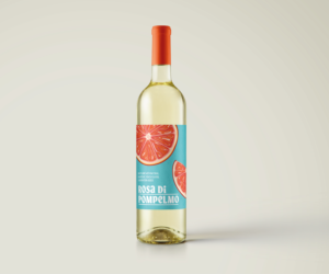 Wine Label design for a Grapefruit flavored wine  | Graphic Design by galin ganchev