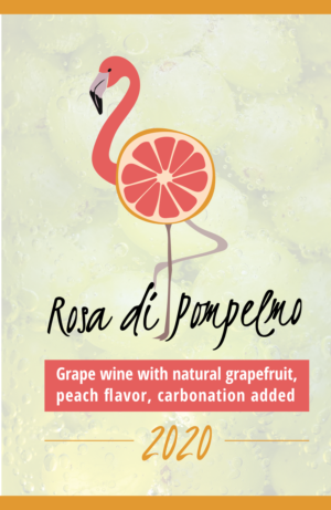 Wine Label design for a Grapefruit flavored wine  | Graphic Design by design.bb