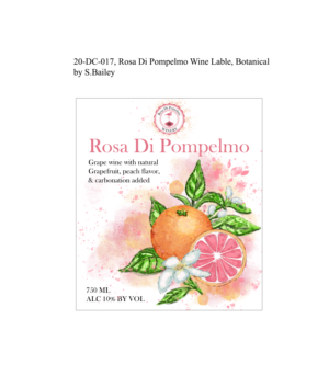 Wine Label design for a Grapefruit flavored wine  | Diseño Gráfico por SBailey