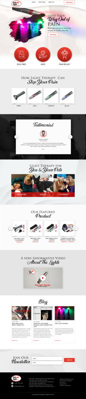 medical equipment home page redesign | Web Design by sai.designer87