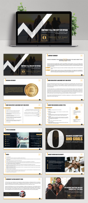 Diseño de PowerPoint por SAI DESIGNS para Owyhee Top Shelf | Diseño: #23773229