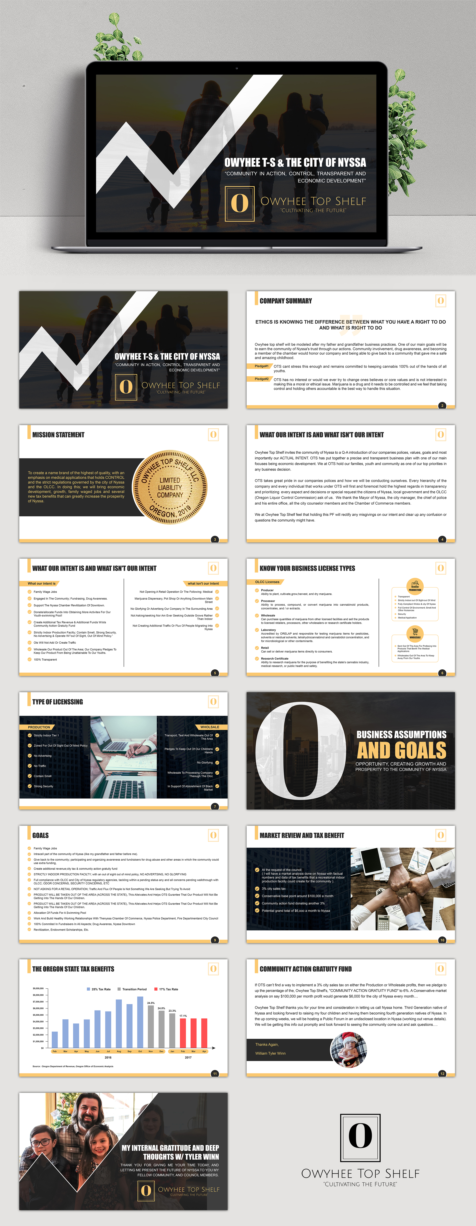 PowerPoint Design by SAI DESIGNS for Owyhee Top Shelf | Design #23773974