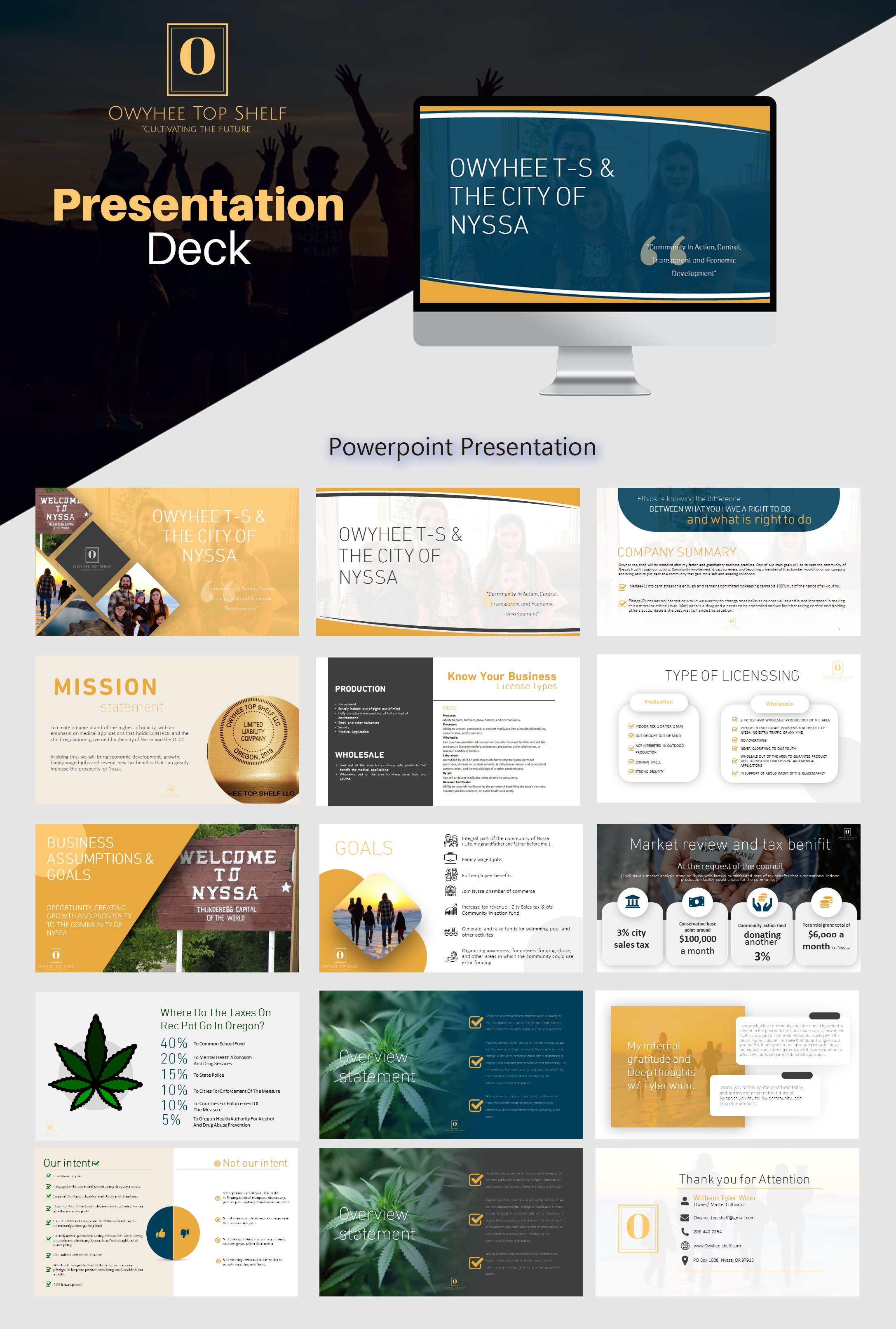 Diseño de PowerPoint por IndreDesign para Owyhee Top Shelf | Diseño: #23753635