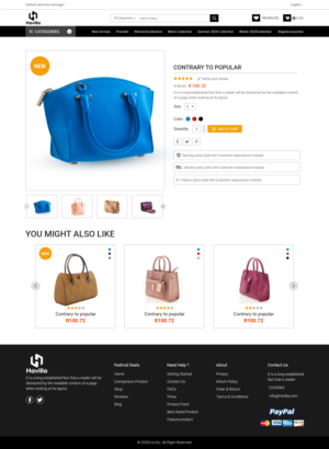 Havilla Creations - Online Shoe Shop | Web Design by sai.designer87