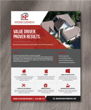 Commercial construction business needs a great sales brochure! | Flyer Design by alex989
