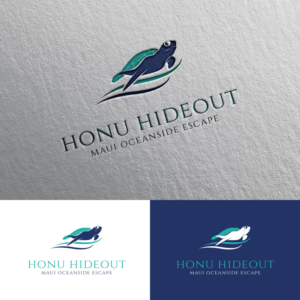 Honu Hideout - Maui Oceanside Escape | Logo Design by Rii