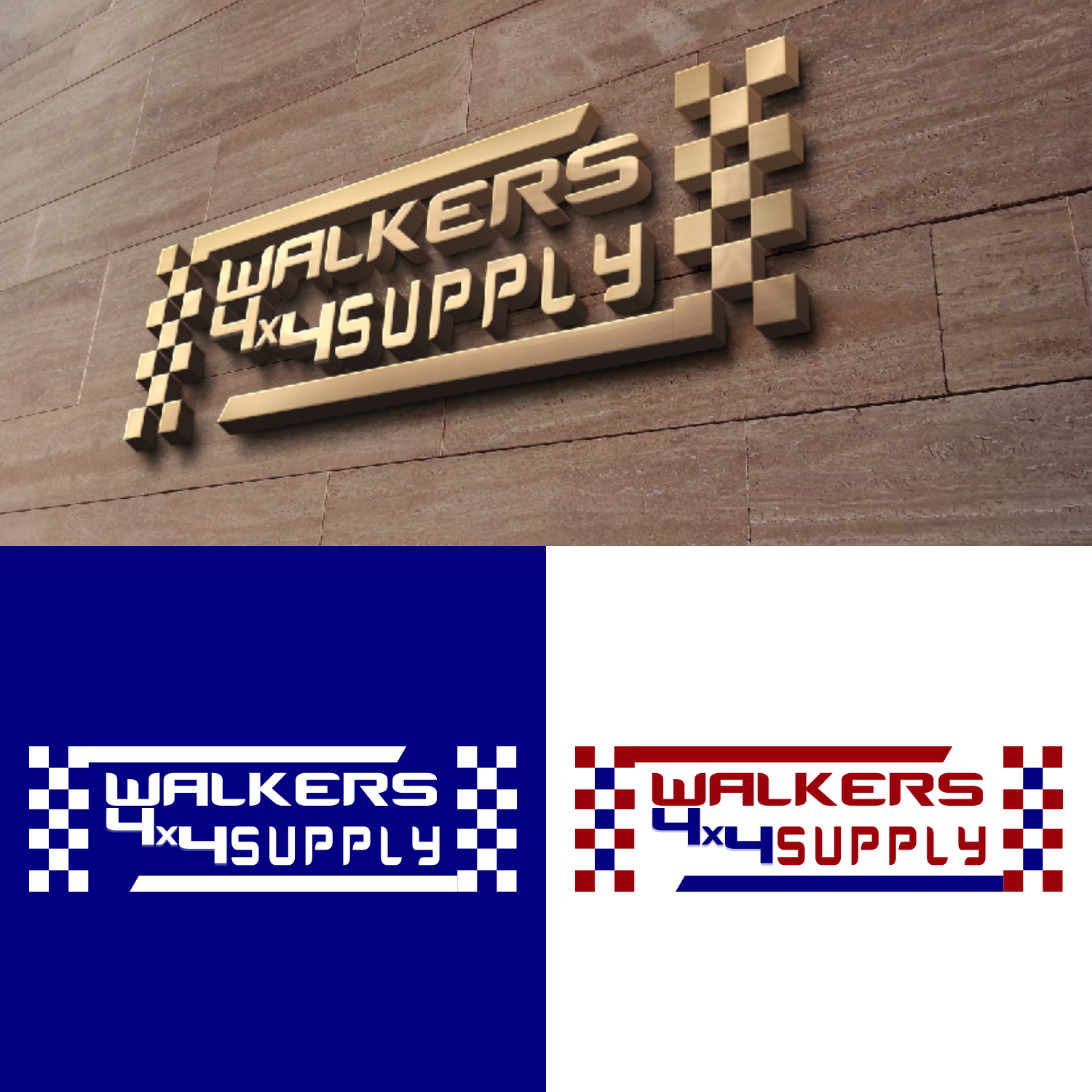 Bold, Masculine, Automotive Logo Design for Walkers 4x4 Supply by manah